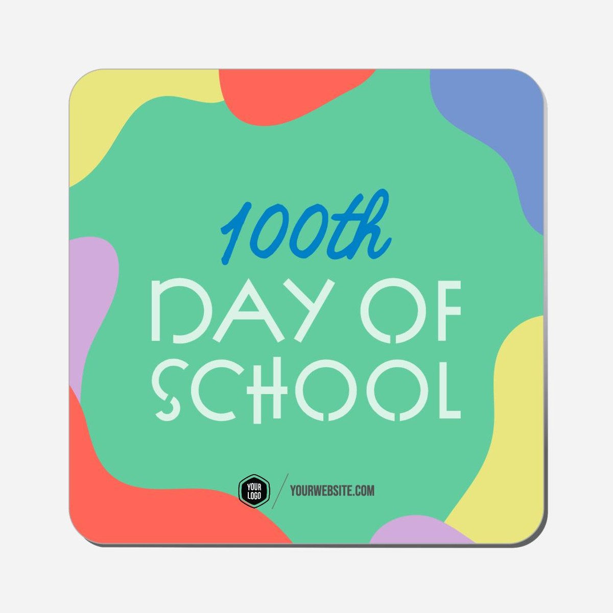 100th Day Of School - Classic Shape Preview