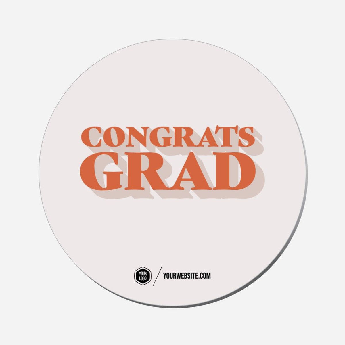 Congrats Grad - Circle Shape Preview
