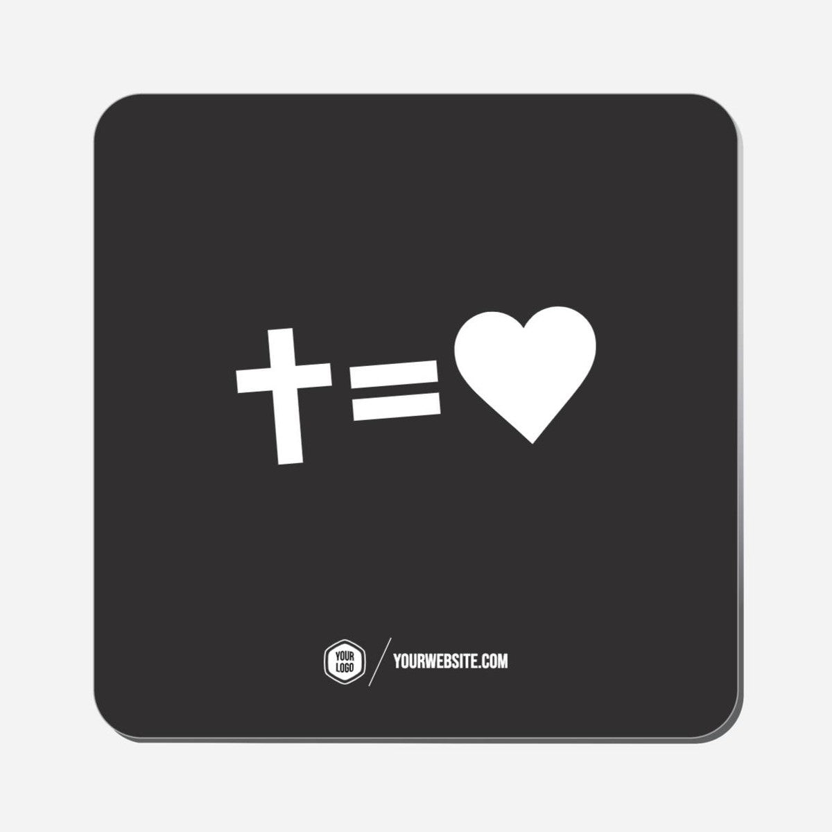 Cross Equals Love - Classic Shape Preview