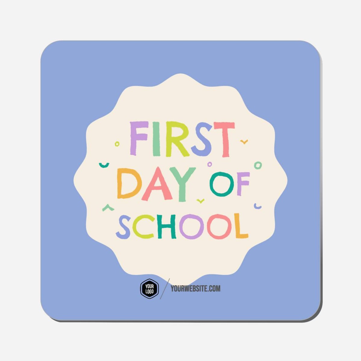 First Day Of School - Classic Shape Preview