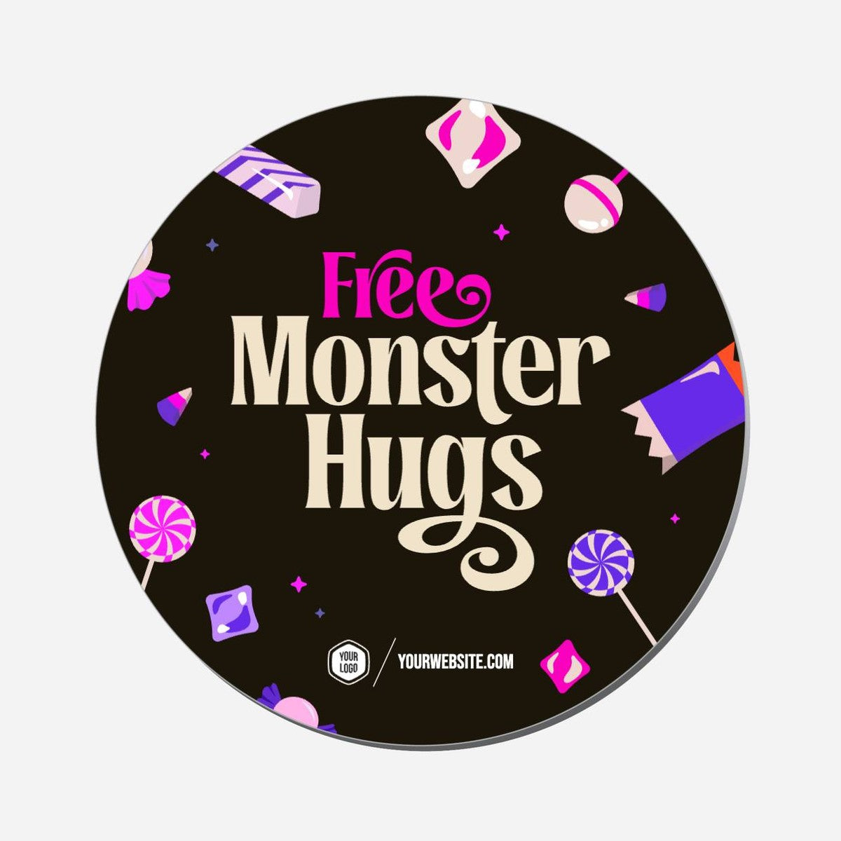 Free Monster Hugs - Circle Shape Preview
