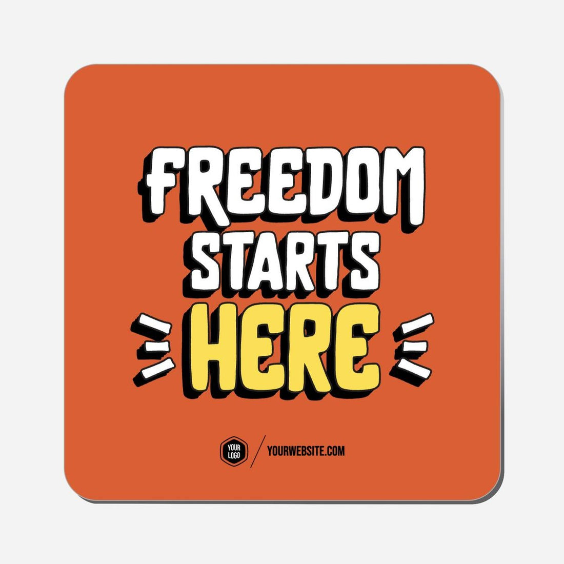 Freedom Starts Here - Classic Shape Preview