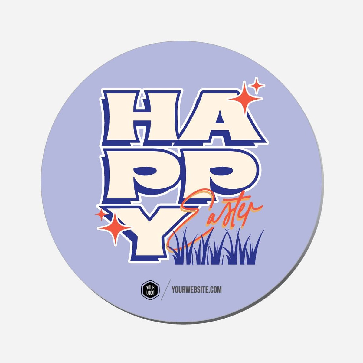 Happy Easter - Circle Shape Preview