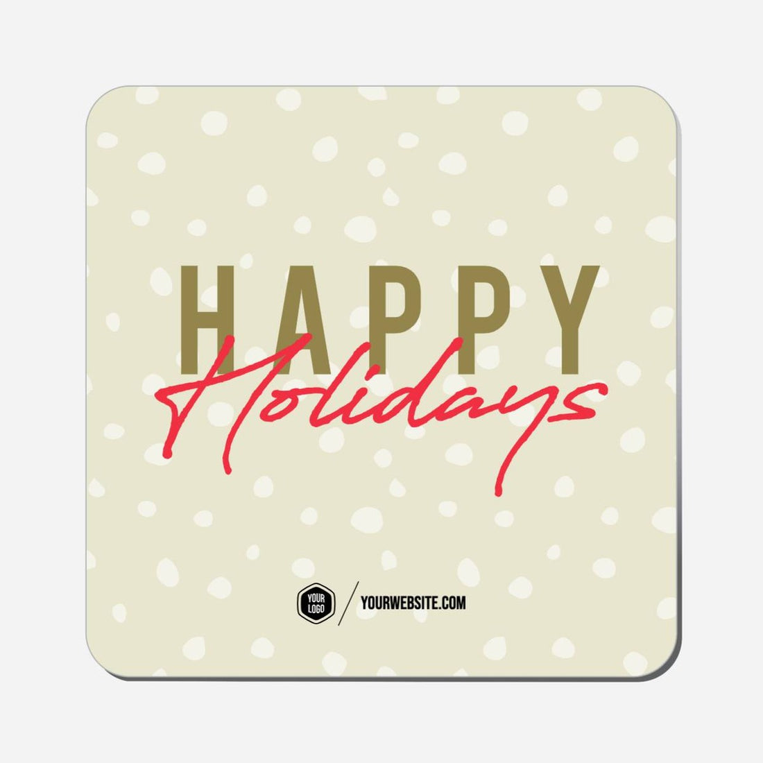 Happy Holidays - Classic Shape Preview