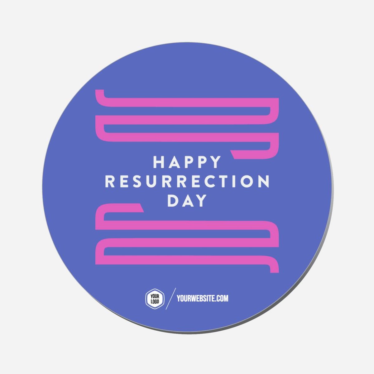 Happy Resurrection Day - Circle Shape Preview