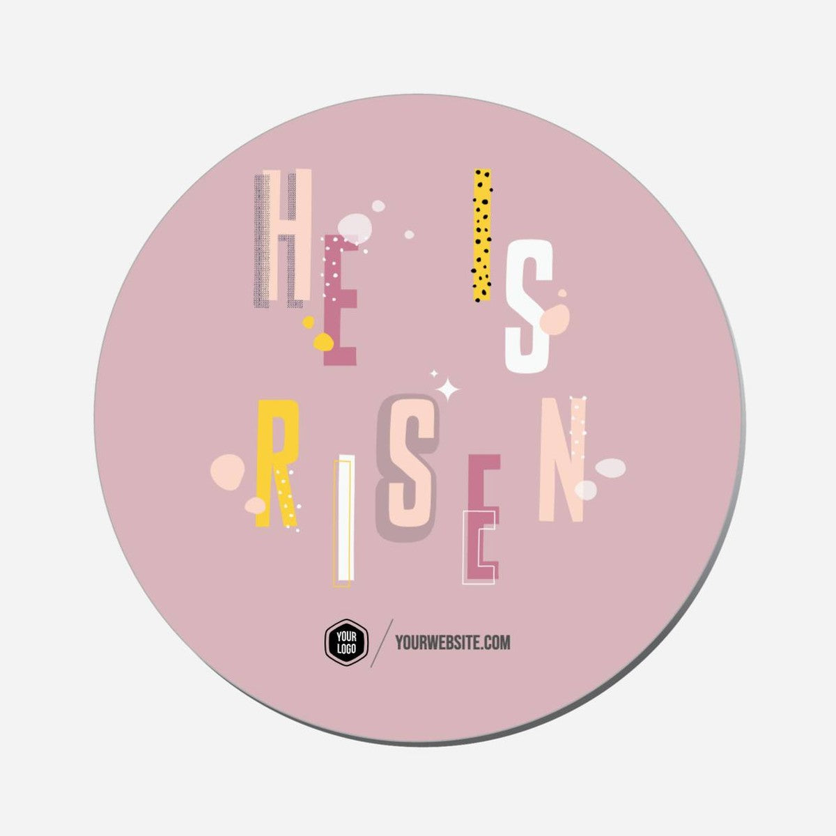 He Is Risen - Circle Shape Preview