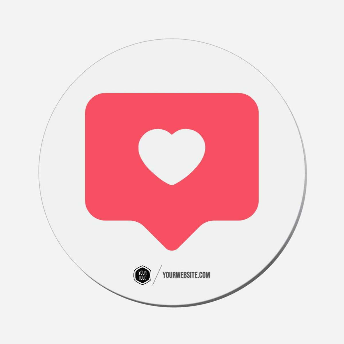 Heart Like White Background - Circle Shape Preview