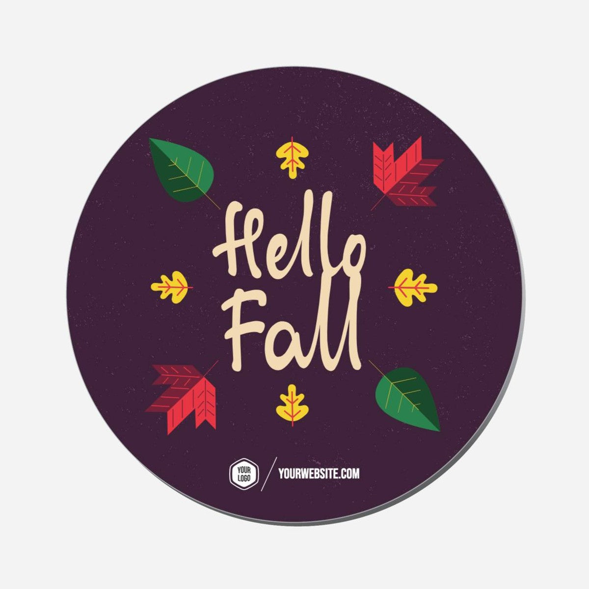 Hello Fall - Circle Shape Preview