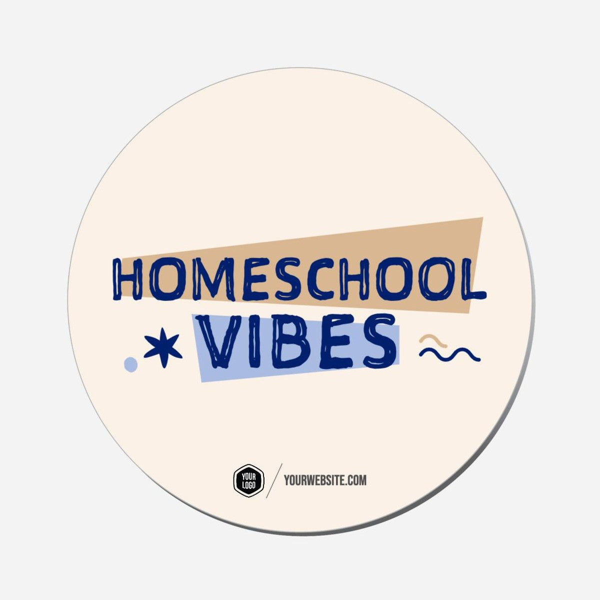 Homeschool Vibes - Circle Shape Preview