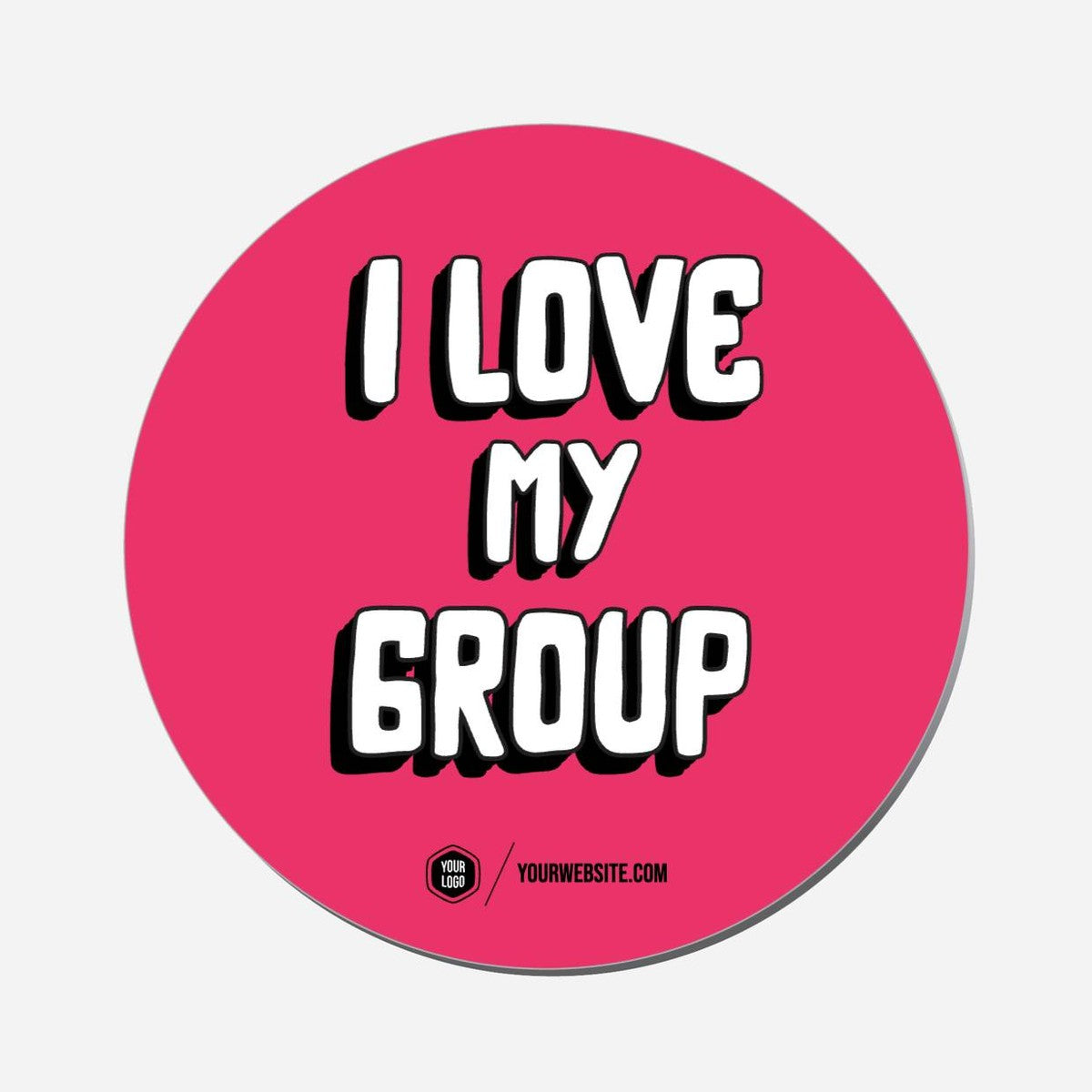I Love My Group - Circle Shape Preview