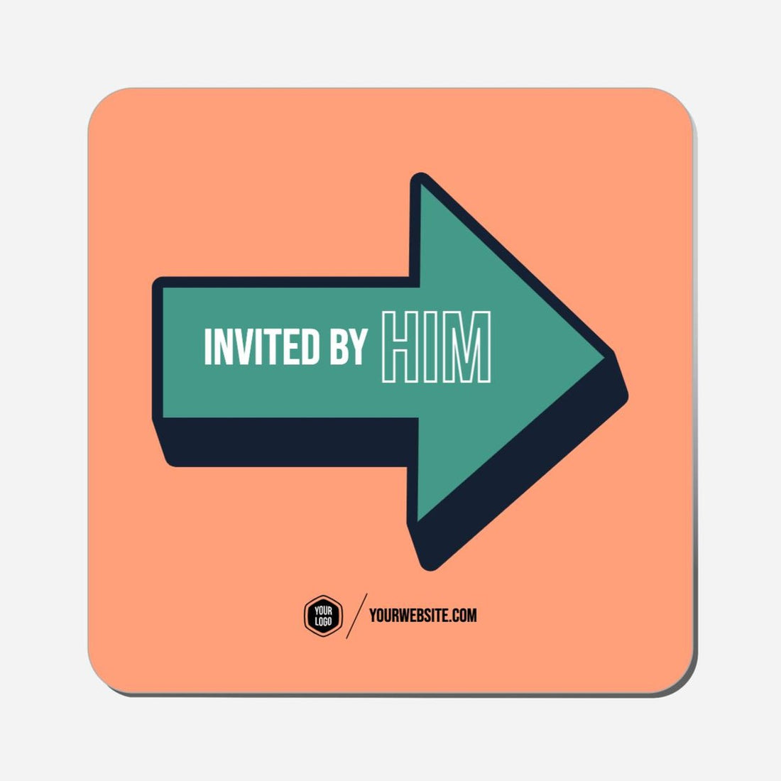 Invited By Him (Right) - Classic Shape Preview