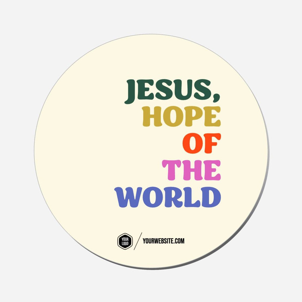 Jesus, Hope Of The World - Circle Shape Preview