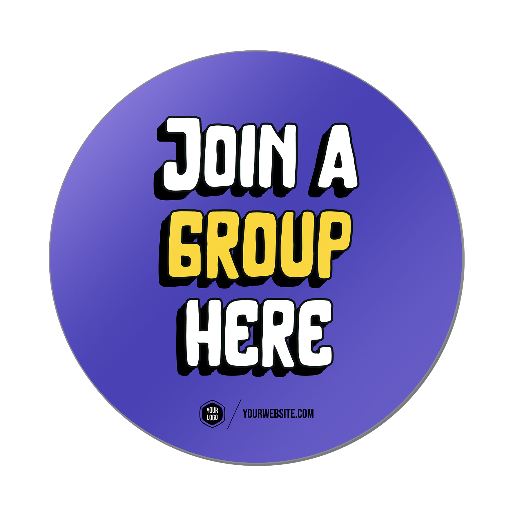 Custom photo booth props showing back design - double-sided handheld sign | Popsigns