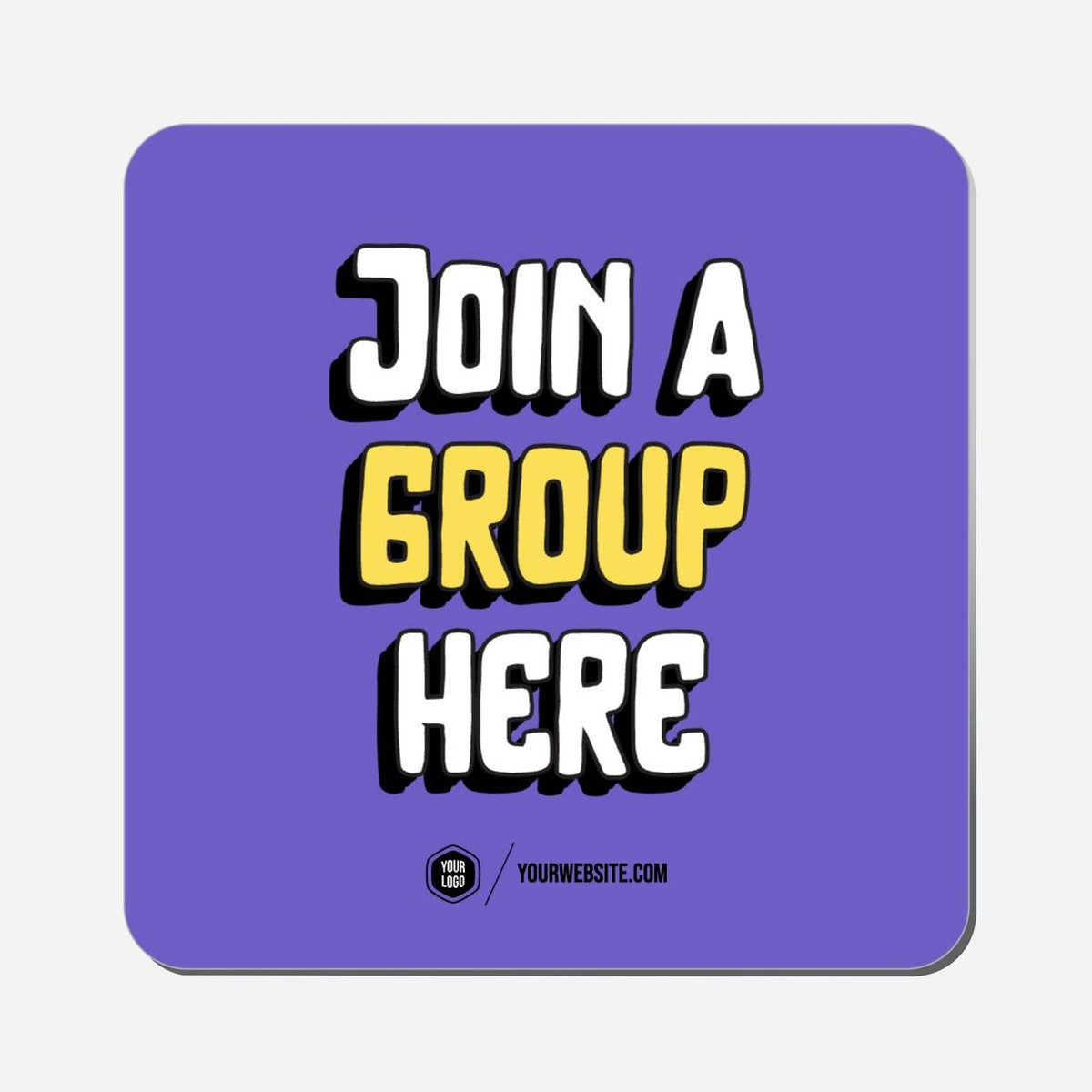 Join A Group Here - Classic Shape Preview