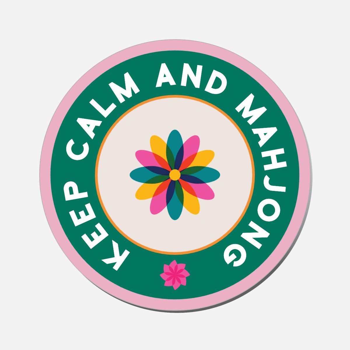 Keep Calm And Mahjong - Circle Shape Preview