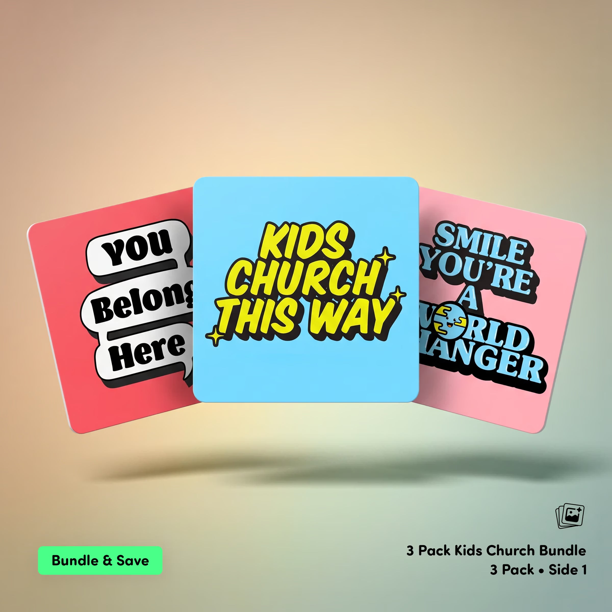 Kids Check-In Set — 3 Signs