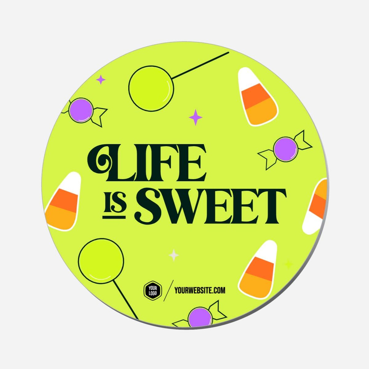 Life Is Sweet - Circle Shape Preview