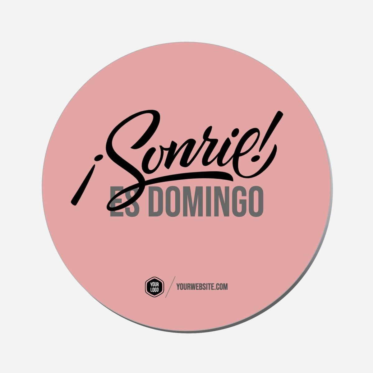 ¡Sonríe! Es Domingo - Circle Shape Preview