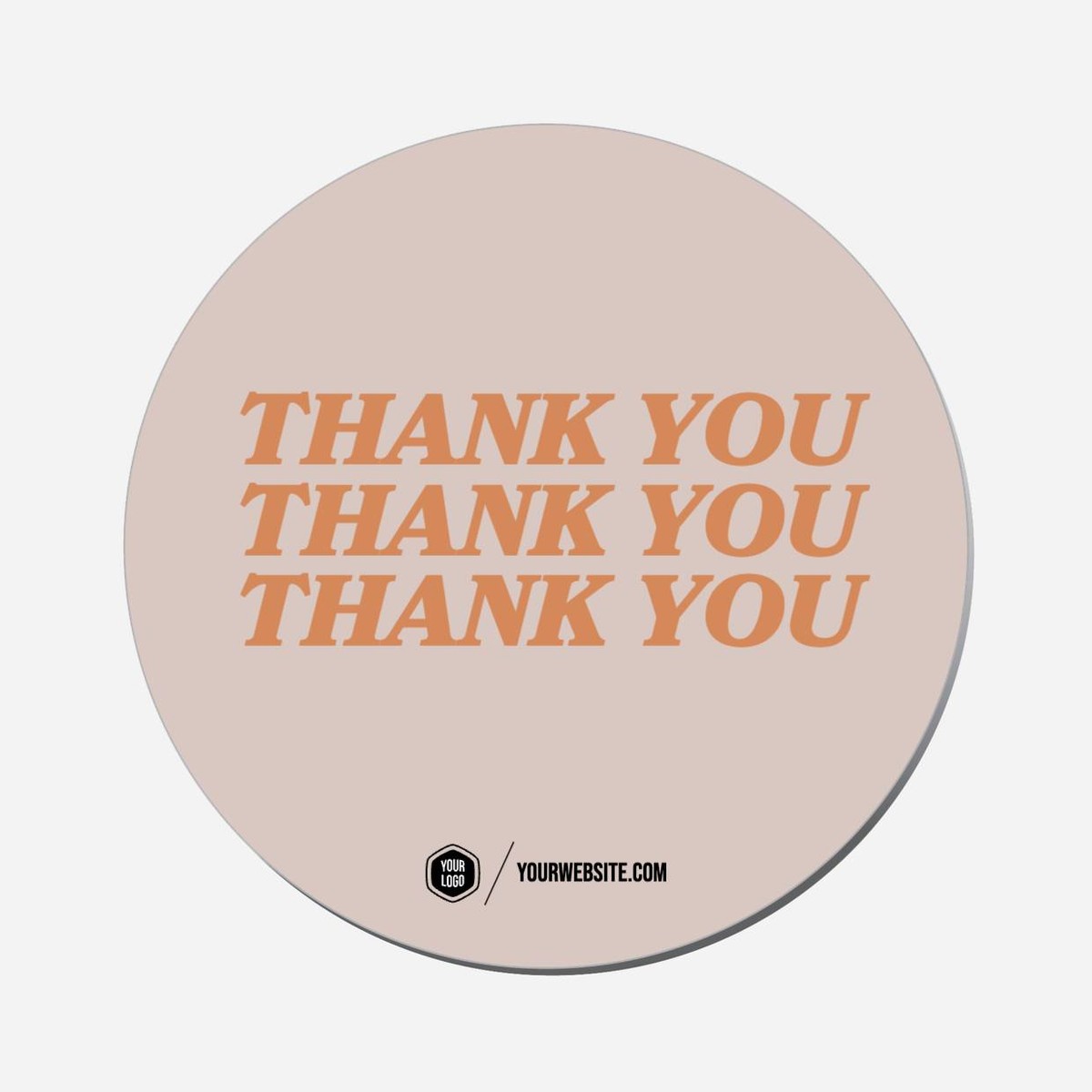 Thank You Thank You Thank You - Circle Shape Preview