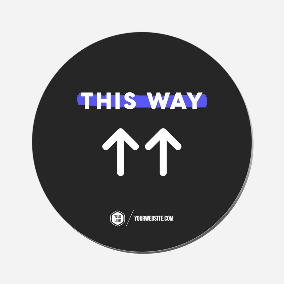 This Way (Up) - Circle Shape Preview
