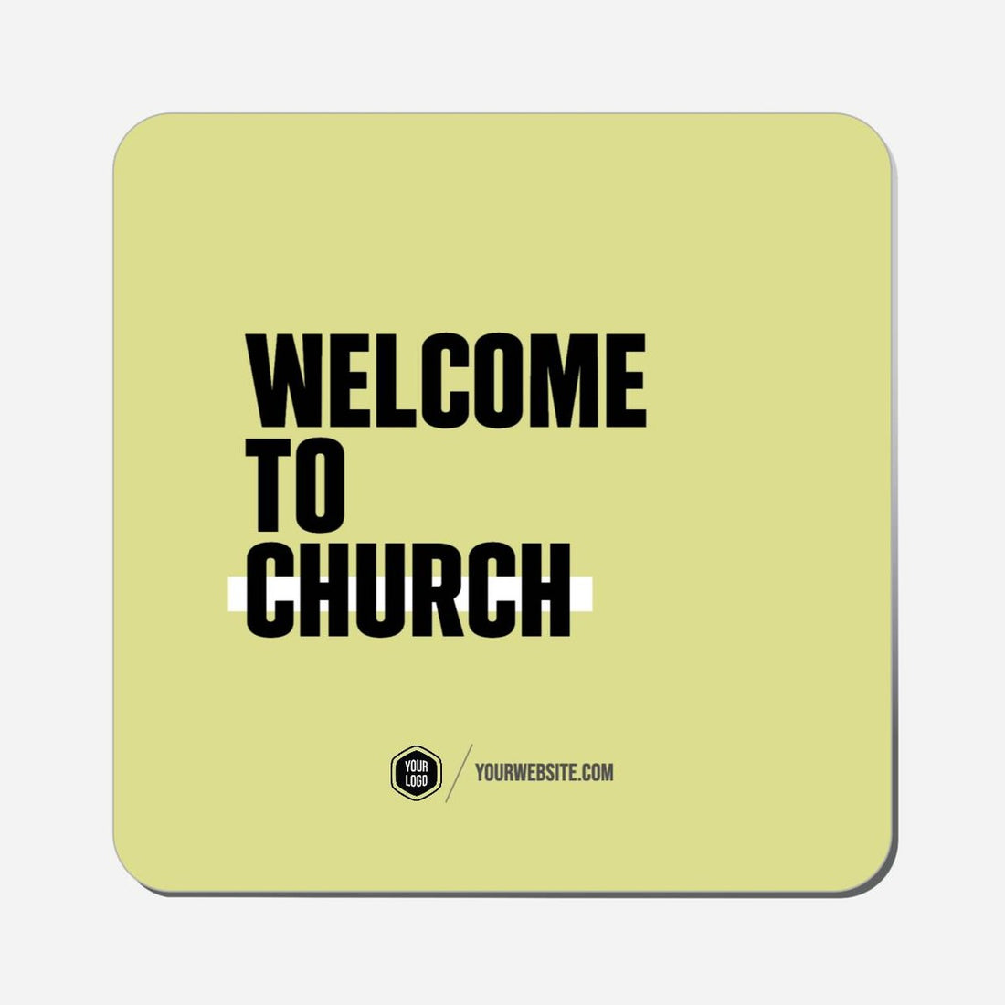 Welcome To Church - Classic Shape Preview