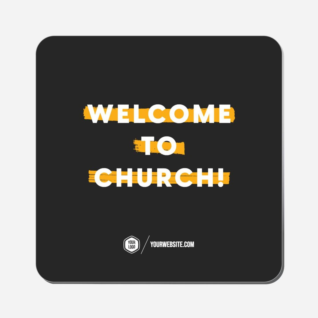 Welcome To Church! - Classic Shape Preview
