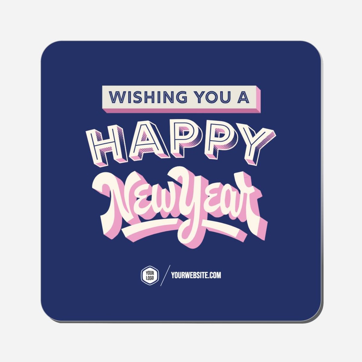 Wishing You A Happy New Year - Classic Shape Preview