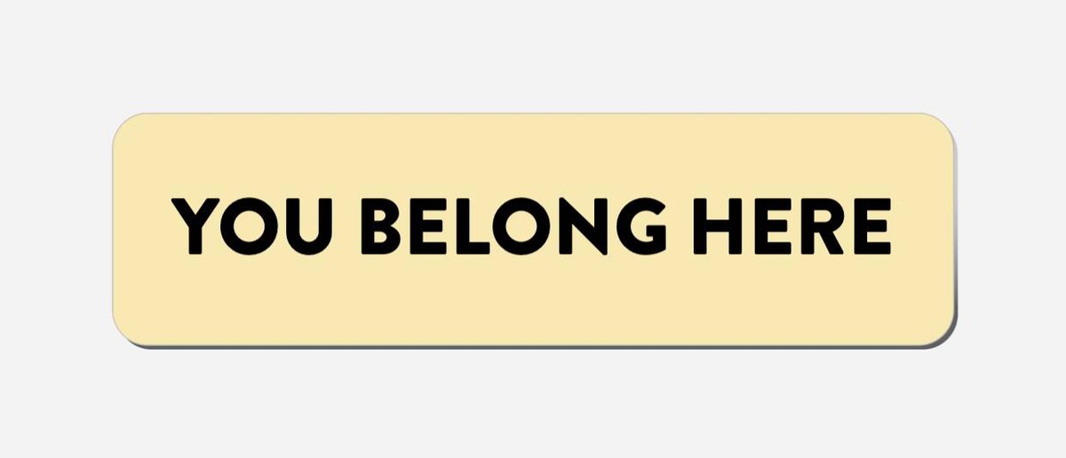 You Belong Here - Classic Shape Preview