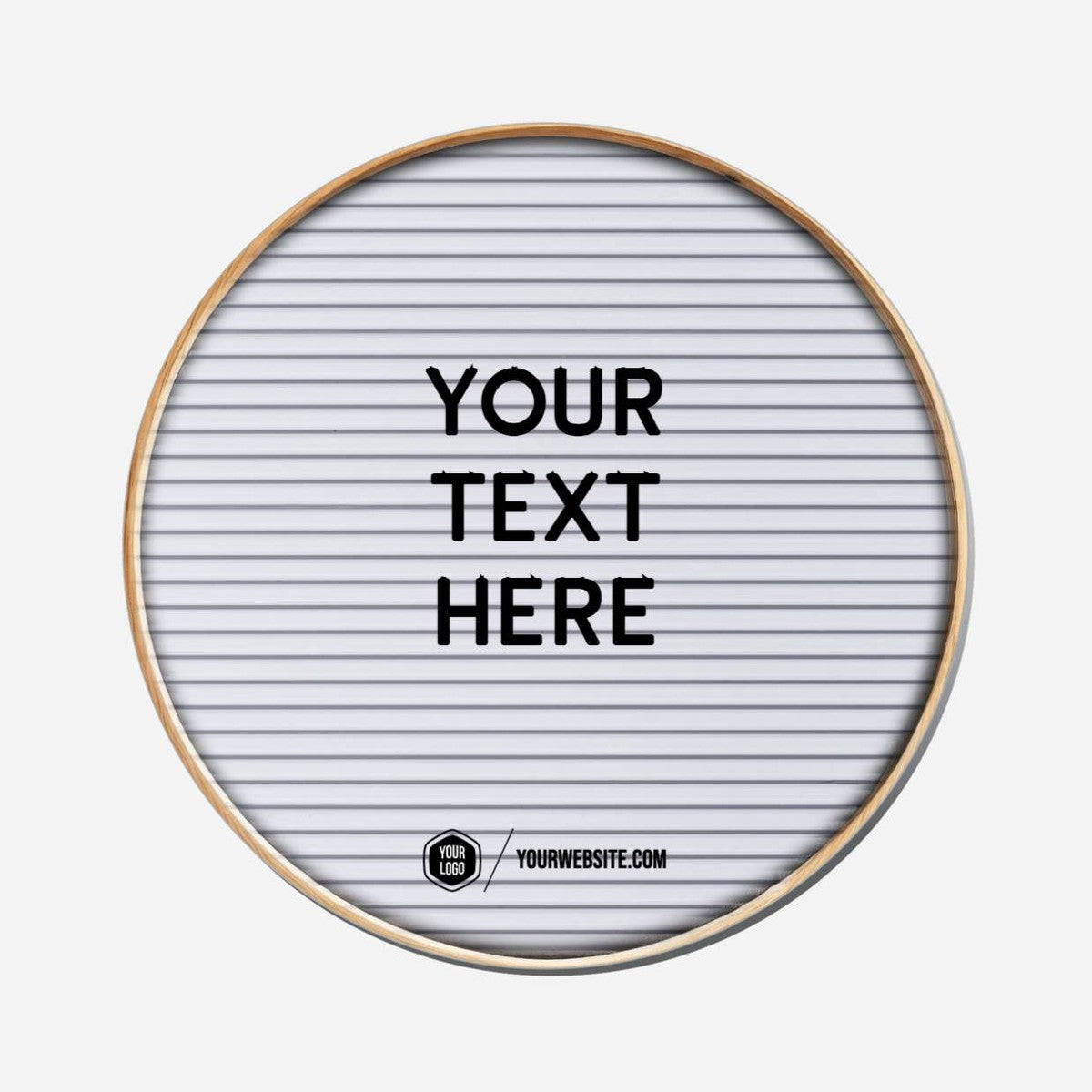 Your Text Here - Circle Shape Preview