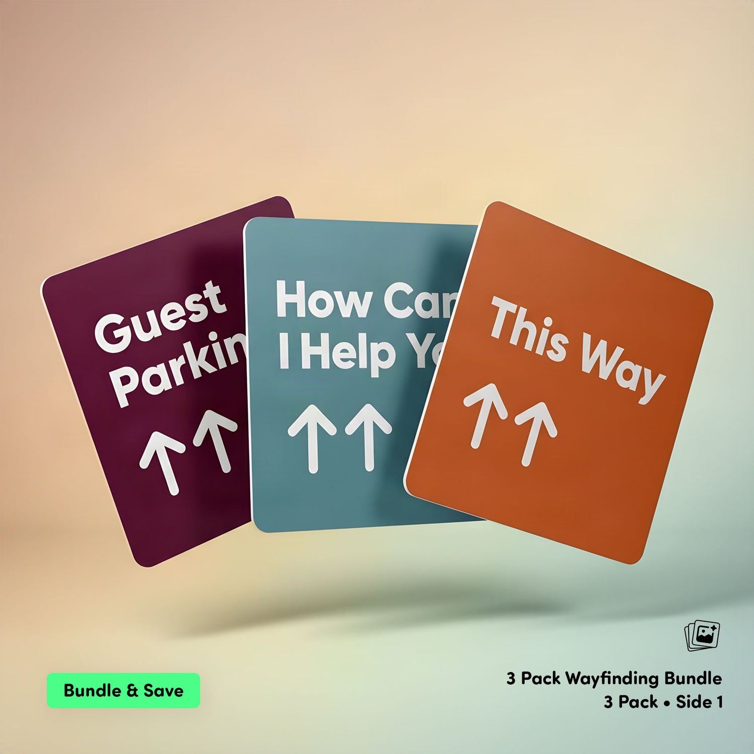 Wayfinding Set — 3 Signs