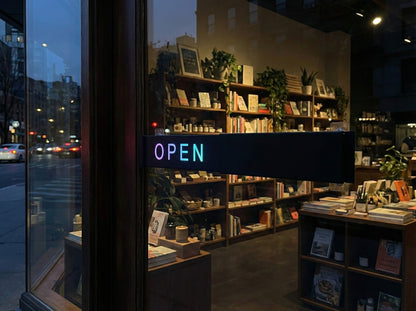 LED Open Closed Sign – RGB Business Sign with Remote Control