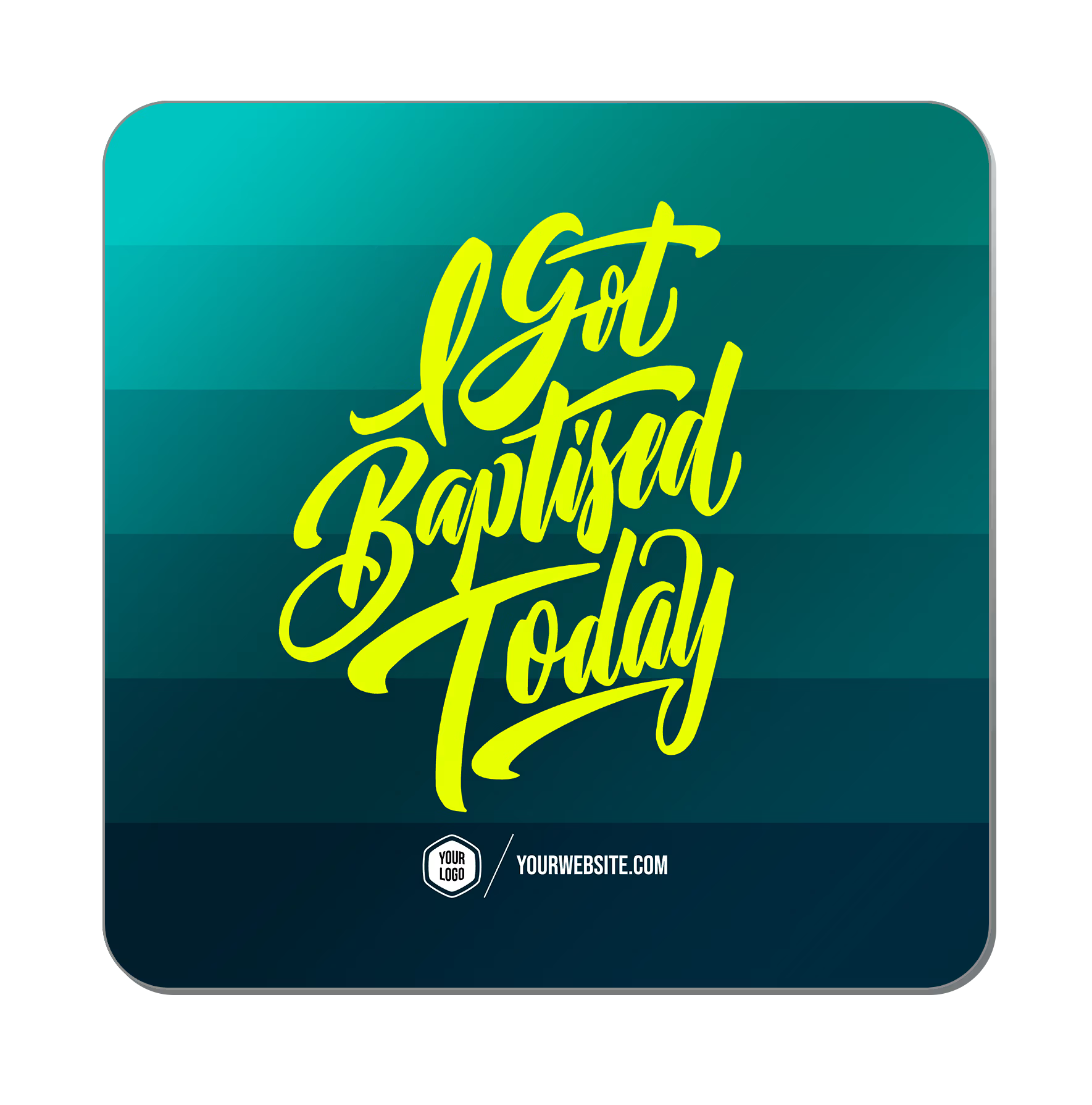 I Got Baptised Today — Baptism Classics Popsigns