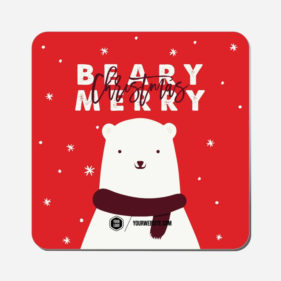 Beary Merry Christmas - Classic Shape Preview