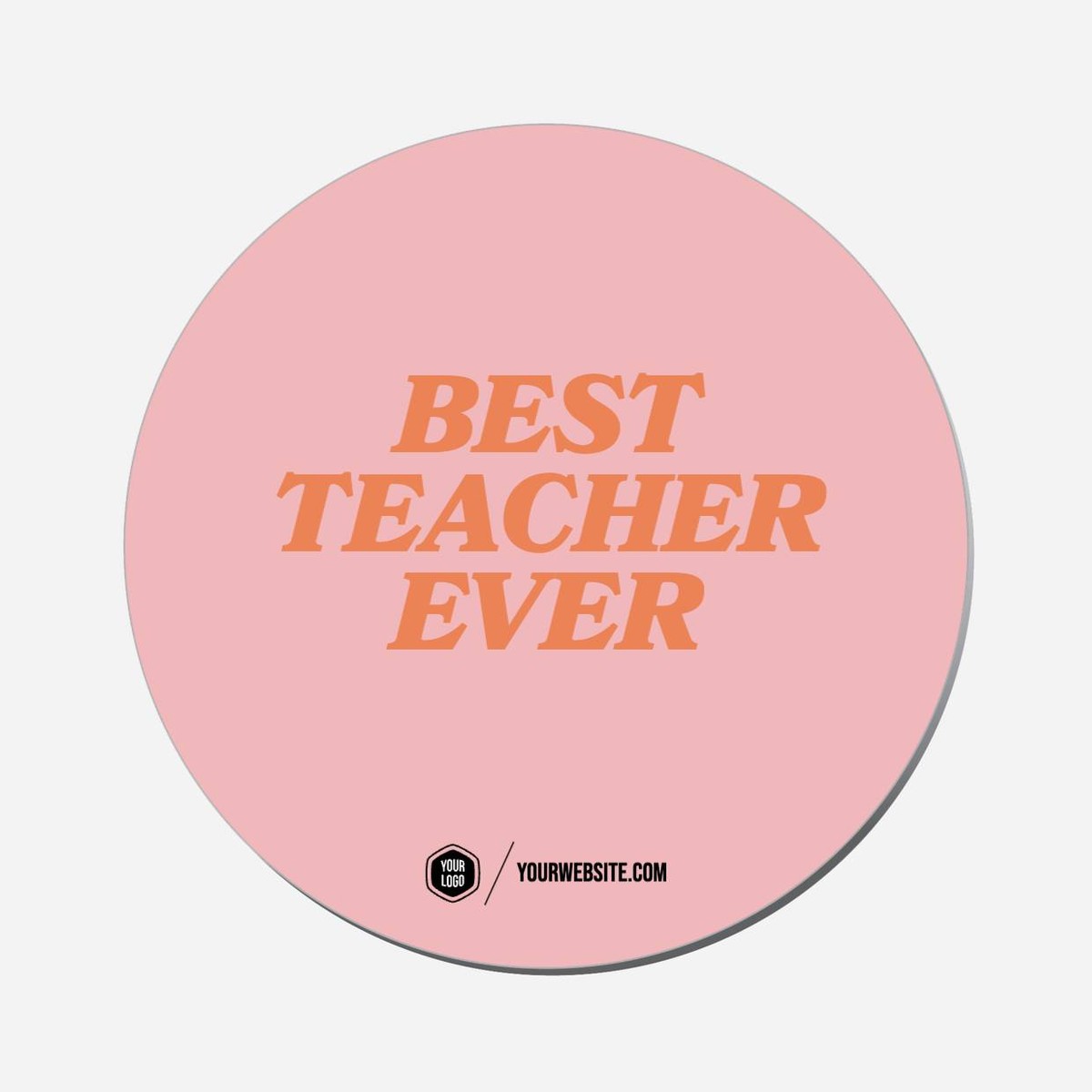 Best Teacher Ever - Circle Shape Preview