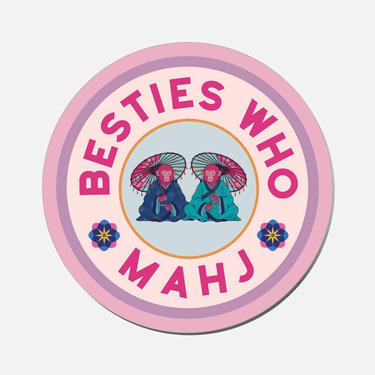 Besties Who Mahj - Circle Shape Preview