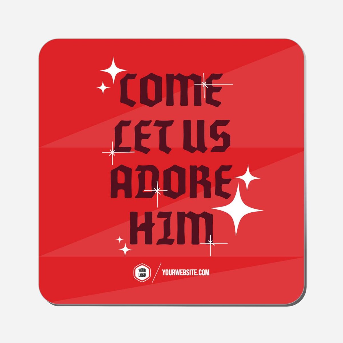 Come Let Us Adore Him - Classic Shape Preview