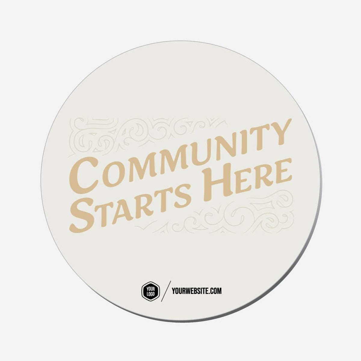 Community Starts Here - Circle Shape Preview