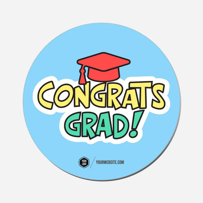 Congrats Grad! - Circle Shape Preview