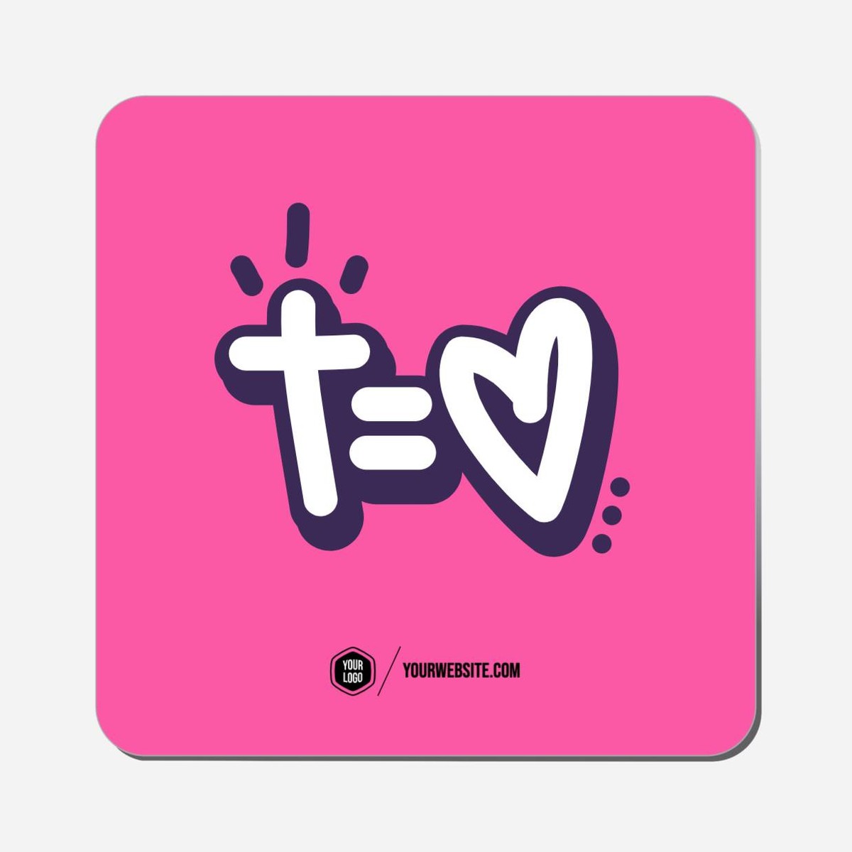 Cross Equals Love - Classic Shape Preview