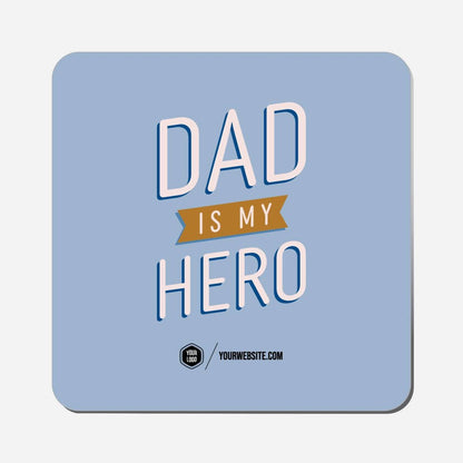 Dad Is My Hero - Classic Shape Preview