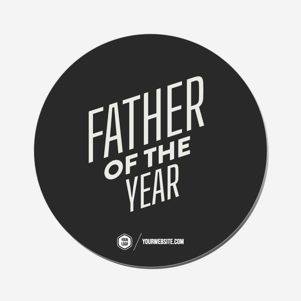 Father Of The Year - Circle Shape Preview