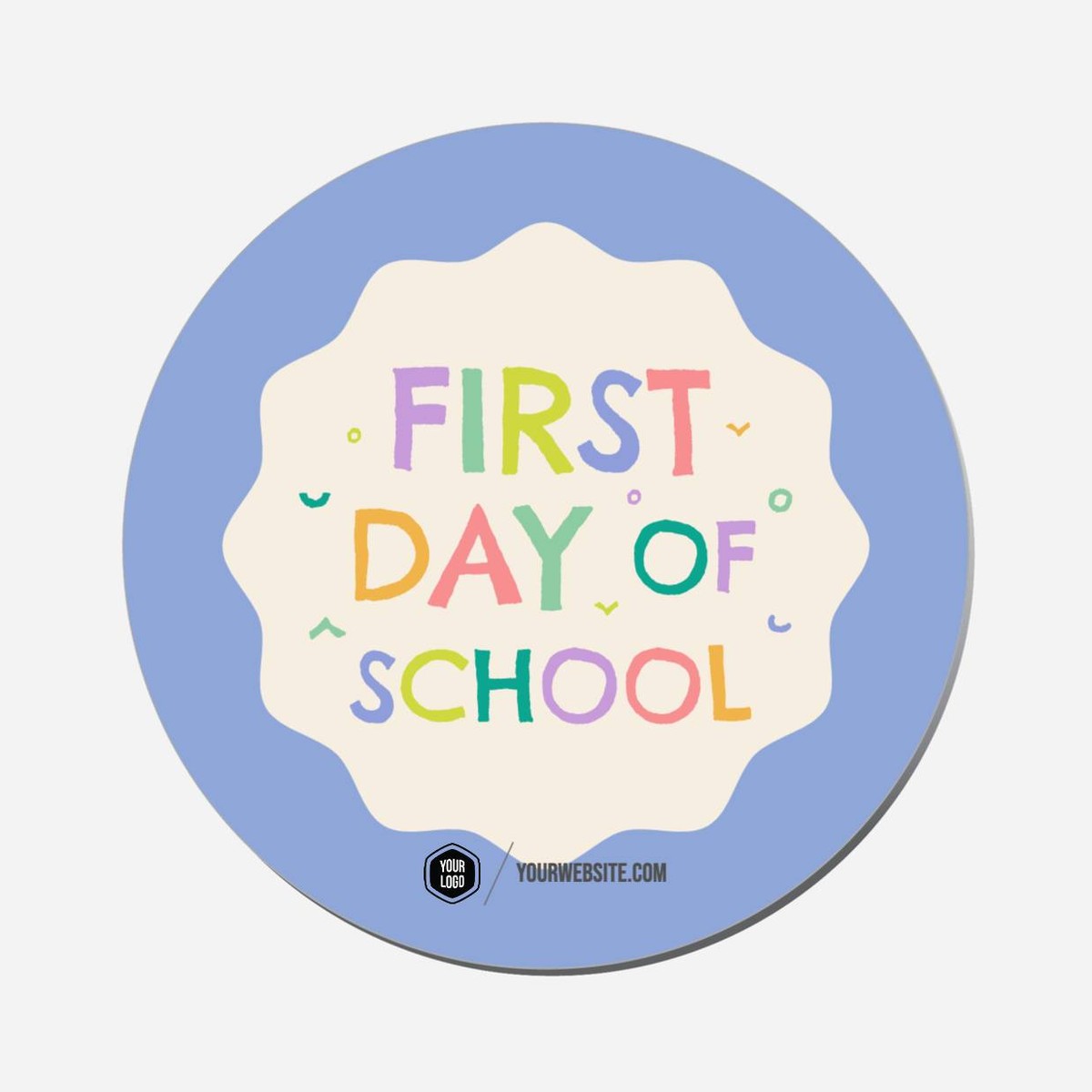 First Day Of School - Circle Shape Preview