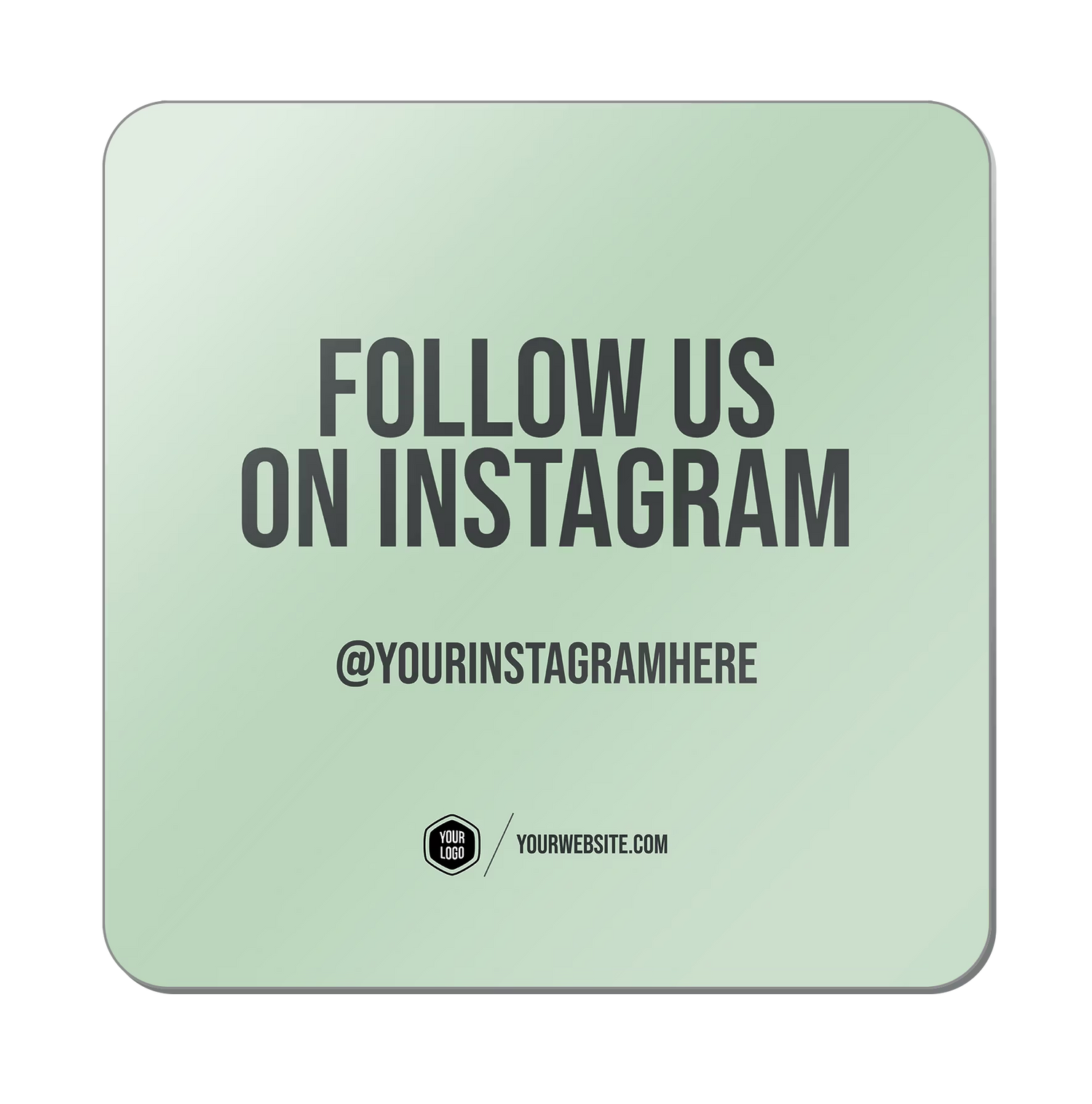 Follow Us On Instagram — Classic Popsigns