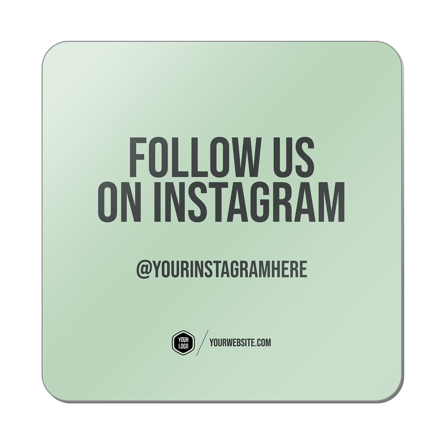 Follow Us On Instagram — Classic Popsigns