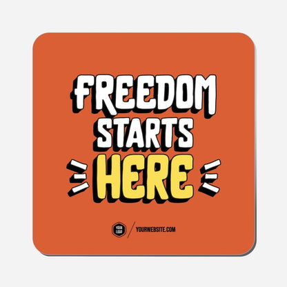 Freedom Starts Here - Classic Shape Preview