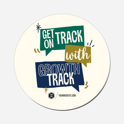 Get On Track With Growth Track - Circle Shape Preview