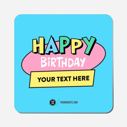 Happy Birthday (Your Text Here) - Classic Shape Preview