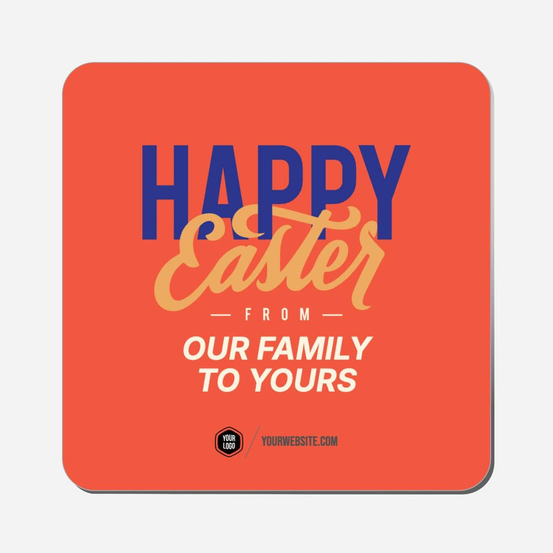 Happy Easter From Our Family To Yours - Classic Shape Preview