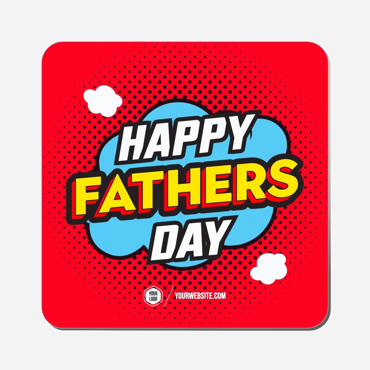 Happy Fathers Day - Classic Shape Preview