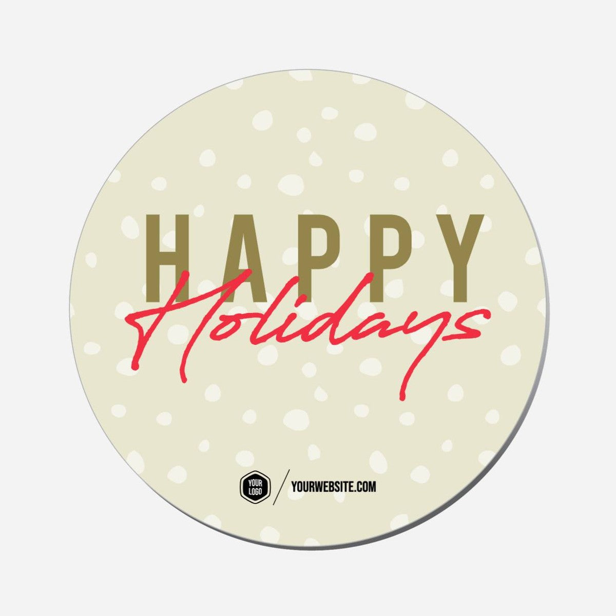 Happy Holidays - Circle Shape Preview